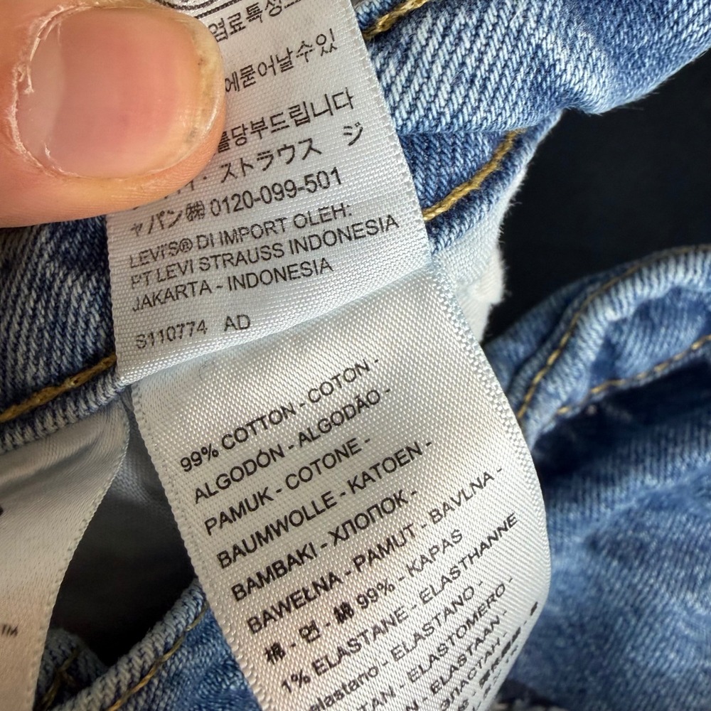 Levis Premium 70s High Flare Jeans Womens 31 (30x30) Blue Denim A0899-0002 - Picture 4 of 10